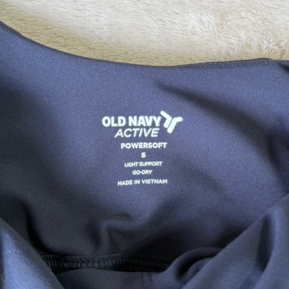 Old Navy Blue Powersoft Crop Tank Top Size S - Picture 2 of 4